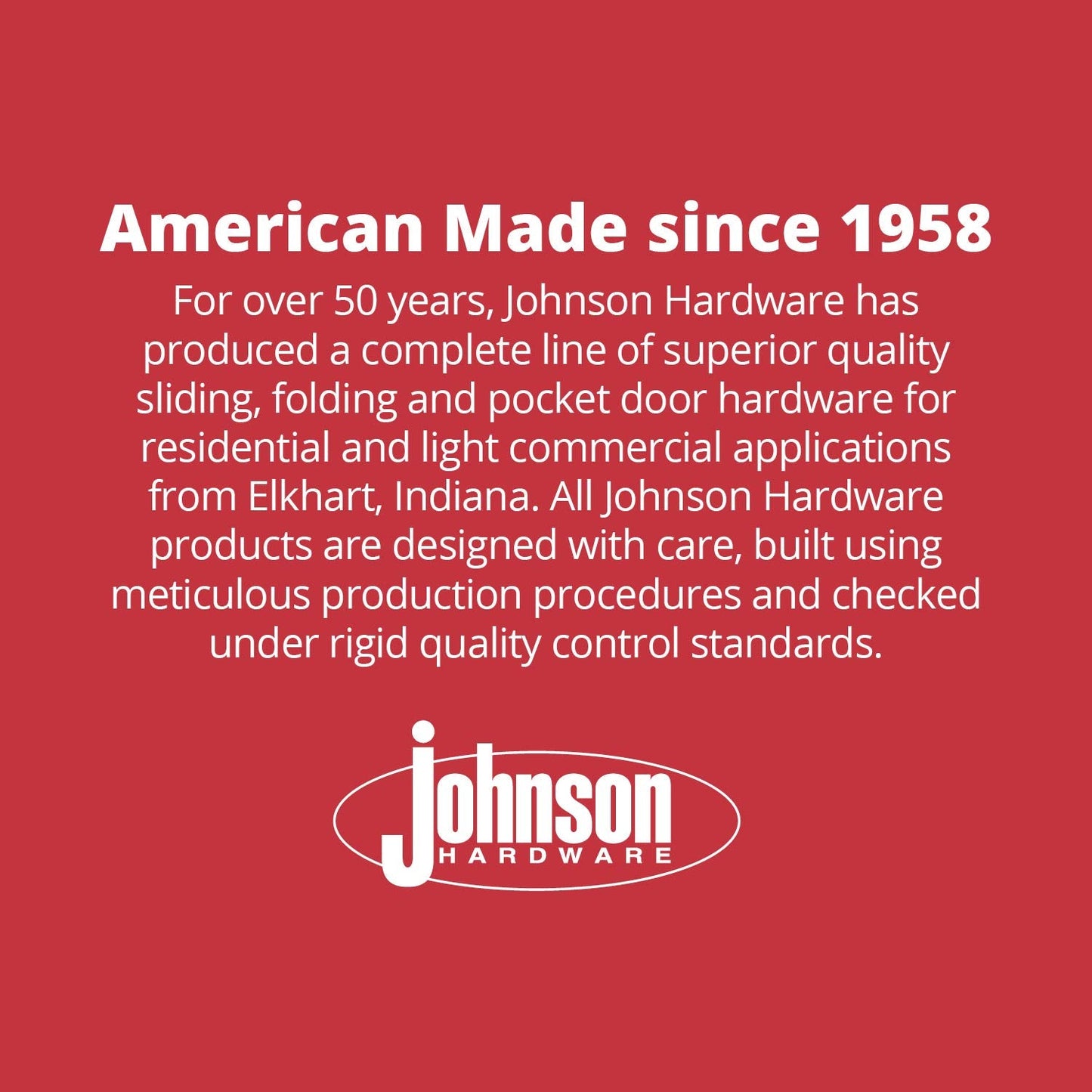 Johnson Hardware 100PD Commercial Grade Pocket/Sliding Door Hardware (60")