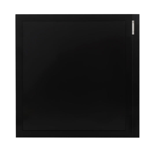 Swinging Doors, Interior Cafe Saloon Doors, Louvered Half Waist Swing Door with Hinges, Solid Wood Entrance Partition Door for Kitchen Bar Pub Hallway Bathroom Shop Porch (Black, 35.43 * 35.43in)