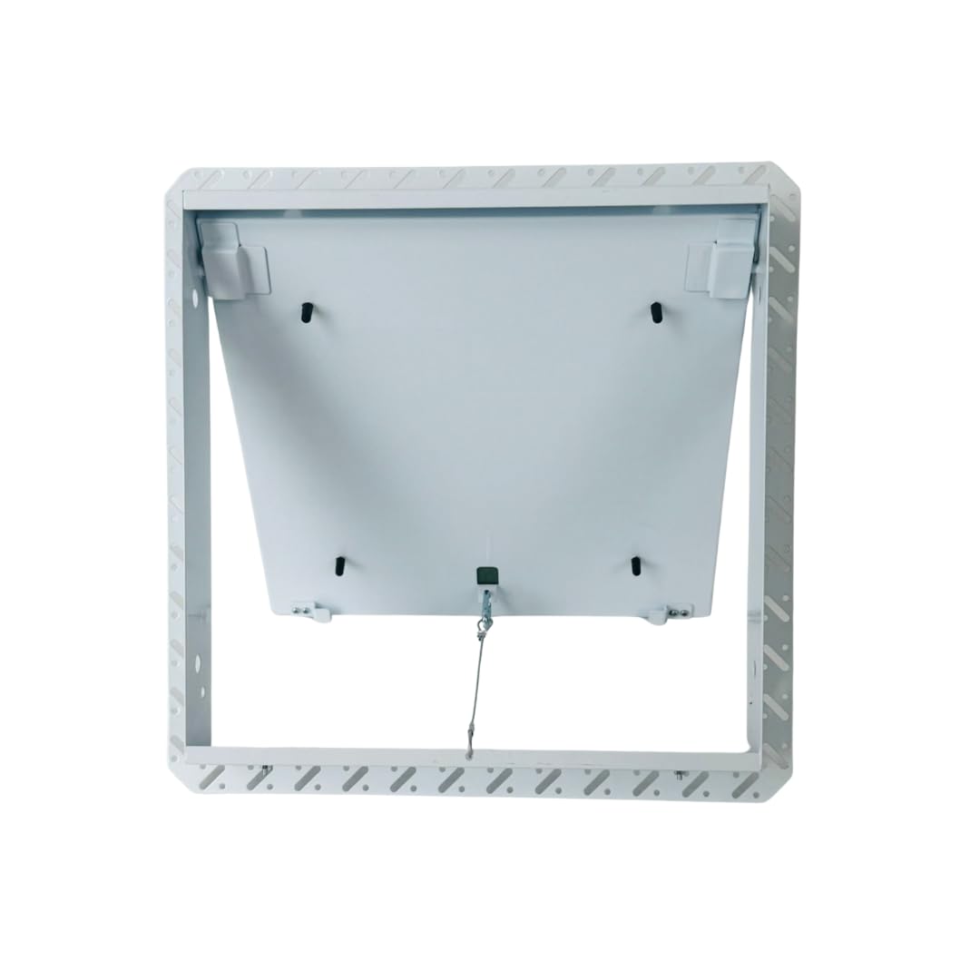 Byson Drywall Access Panel 12x12 Inches – Wall Access Door with Mud-In Flange, Heavy Duty Steel Frame, 5/8” Gypsum Inlay, Hidden Hinged Push Lock