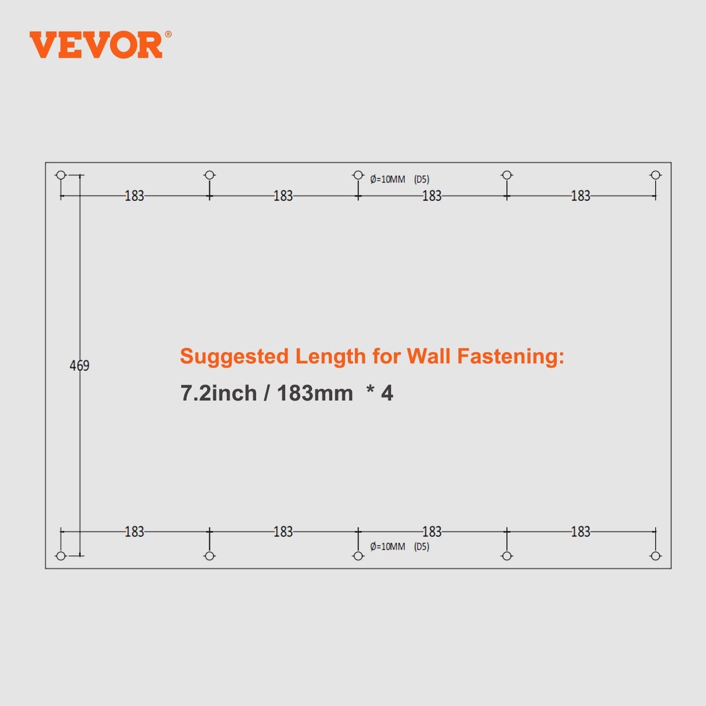 VEVOR Metal Storage Cabinet, 120lbs Load Capacity per Shelf, 20'' Tall Wall-Mounted Powder-Coating Steel Garage Cabinet with Adjustable Shelf, Press to Close & Open Door Perfect for Office Garage Tool