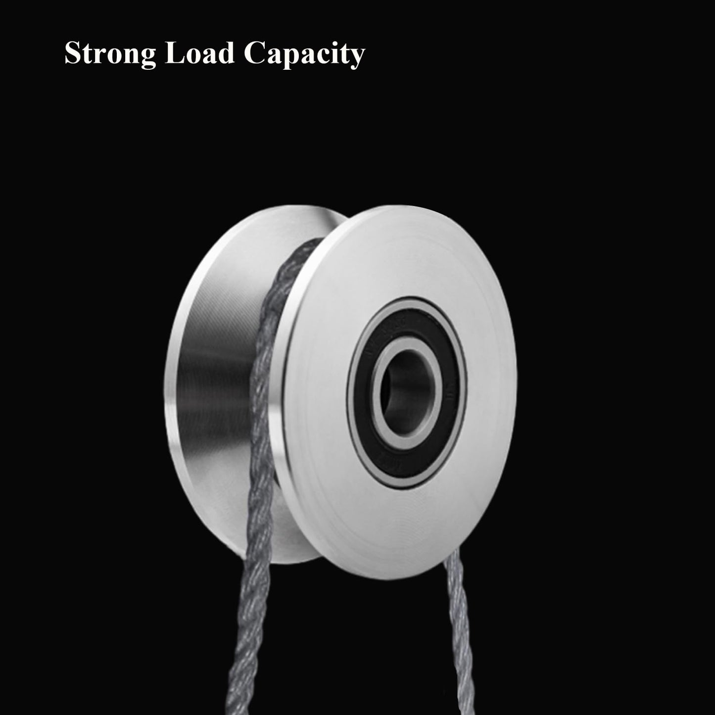 Sliding Gate Wheel Stainless Steel V Groove Wheel Heavy Duty Conveyor Rollers Industrial Caster Ball Bearing Pulley Rolling Gate Hardware Kit for Garage Door Machinery