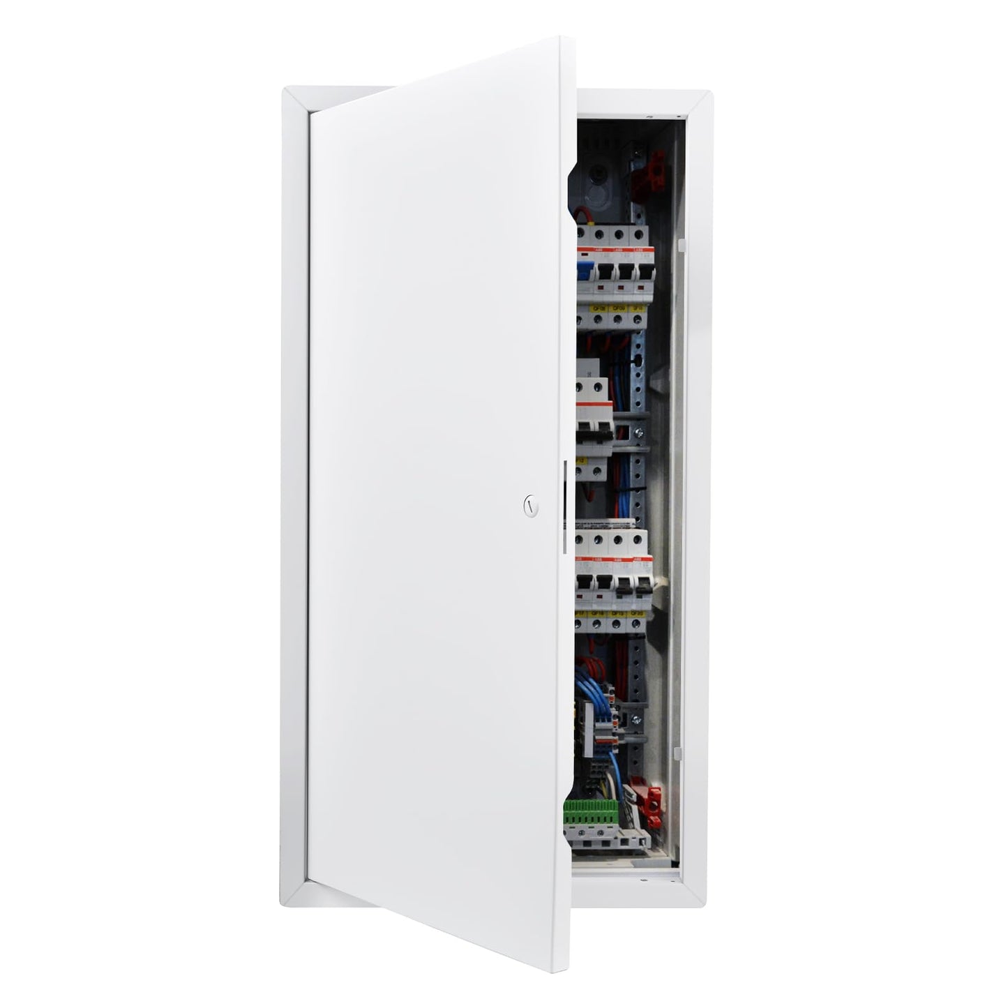 VEVOR Access Panel for Drywall, 30.3 x 15.2 in Galvanized Steel Access Door, Easy Install Hinged Service Panel with Screwdriver Latch, for Ceiling Plumbing Electrical, 14.4 x 29.4 in Cutout Size White