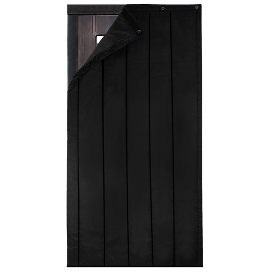 TroyStudio Thick Door Soundproofing Blanket, 37.5 x 86.6 x 0.8 inches Heavy Window Sound Barrier Sheet, Home Acoustic Dampening Curtain Divider, Noise Blocker for Bedroom Wall Music Recording Studio