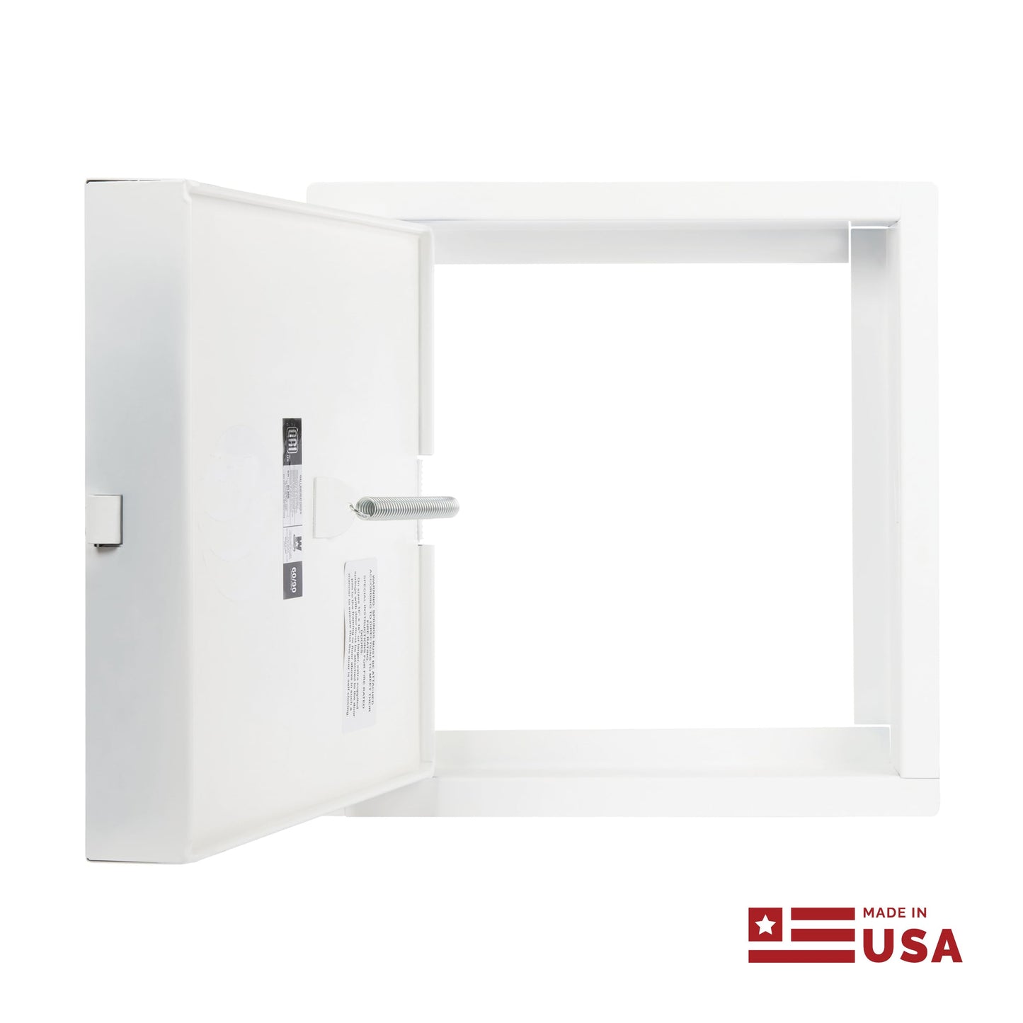 Linhdor Nova 8000 Fire Rated Access Door, 2 Hr Wall / 1 Hr Ceiling, Flush Steel Panel, UV & Salt Spray Rated, Insulated, Interior Latch, Commercial Grade Access Panel – Made in USA