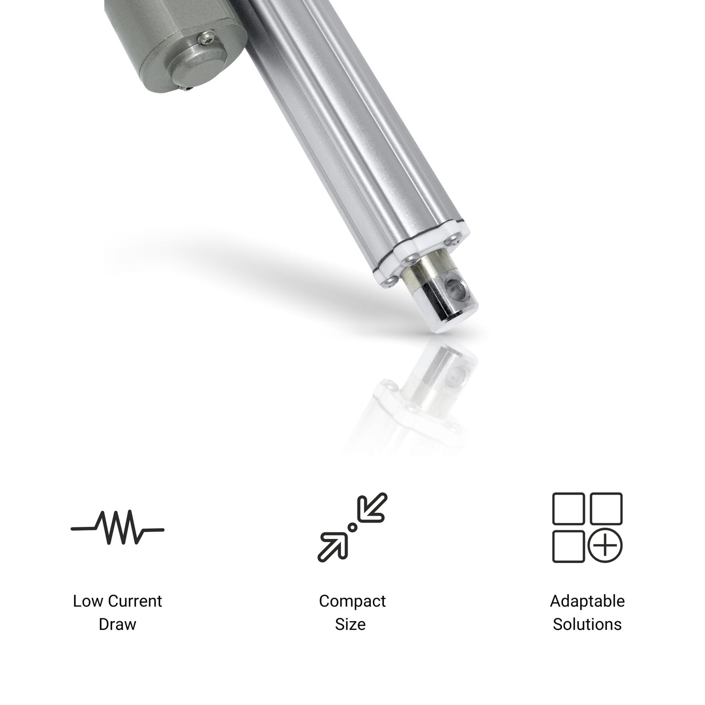 Progressive Automations 12V Industrial Linear Electric Actuator - 10 inches, High Force 330 lbs, Stainless Steel Rod, Brushed DC Motor, Durable Stroke for Marine, Automation, Robotics, PA-09-10-330