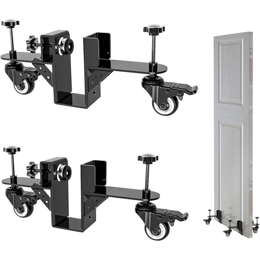 Door Installation Dolly, Heavy Duty Door Dolly Cart for Pre Hung Interior Doors - 300lb Capacity, Easy Lifting & Quick Mounting for Door Panels, Door Installation Tools, Panel Carrier with Wheels