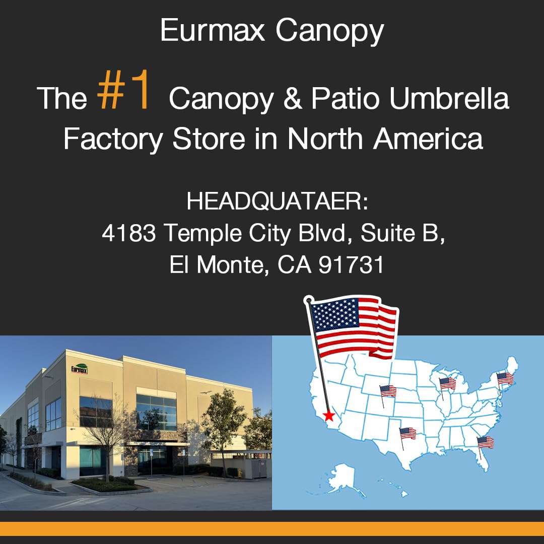 Eurmax USA NOMATTER ONE-Person Open&Close 10x10ft Pop Up Canopy Tent，Portable Shelter Canopy for Outdoor Events，Instant Canopies, Temporary Sunshade,Bonus 4 Sand Bags(White)