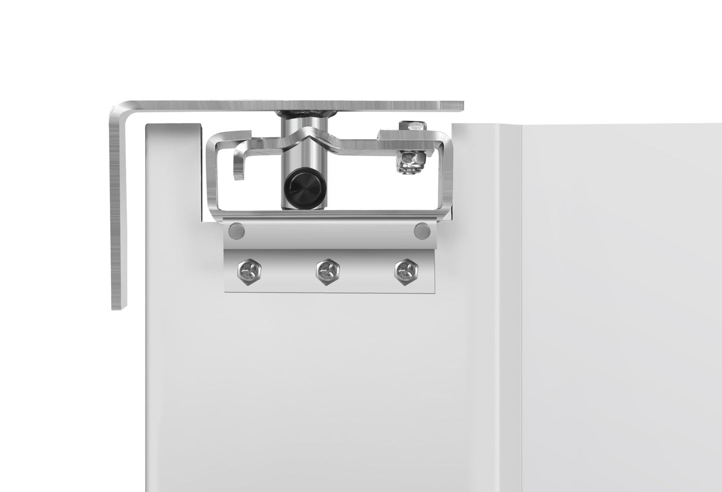 KoolMore Commercial Double Aluminum Swinging Traffic Door with 9 in. x 14 in. Window - 60 in. x 84 in. Door Opening (KM-SWD30X2)
