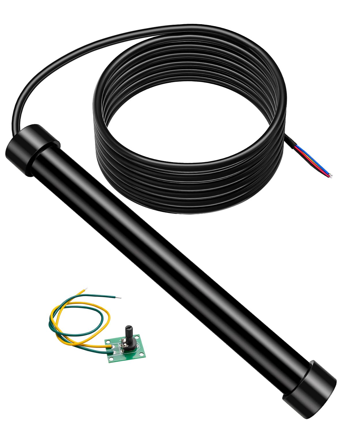 Vehicle Exit Sensor Kit Fit for Ghost Controls, Mighty Mule, Lift Master, Driveway Door Opening Systems, Driveway Gate Vehicle Exit Wand Sensor with 50 ft, 5 Wire Universally