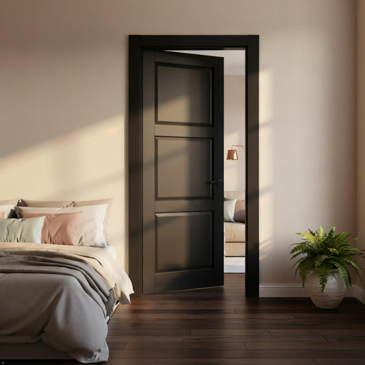 Romeday Solid Core Painted Door Slab, 30"x80" Interior Door with Sound Insulation,Pre-Assembled Solid Wood and MDF Panel for Bedroom,Bathroom,Pantry,Laundry,Home Office,w/o Hardware Kit or Frame