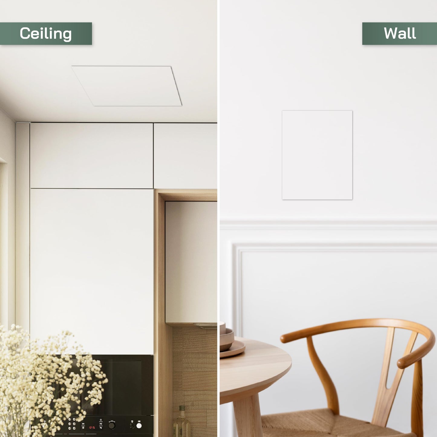 Vent Systems 12" x 20" Inch Access Panel for Drywall and Ceiling, Wall, Electrical, Plumbing Cover Plate - Mount Drywall Access Panel - Metal Crawl Space Door Panel for Home, Garage, Basement, Attic