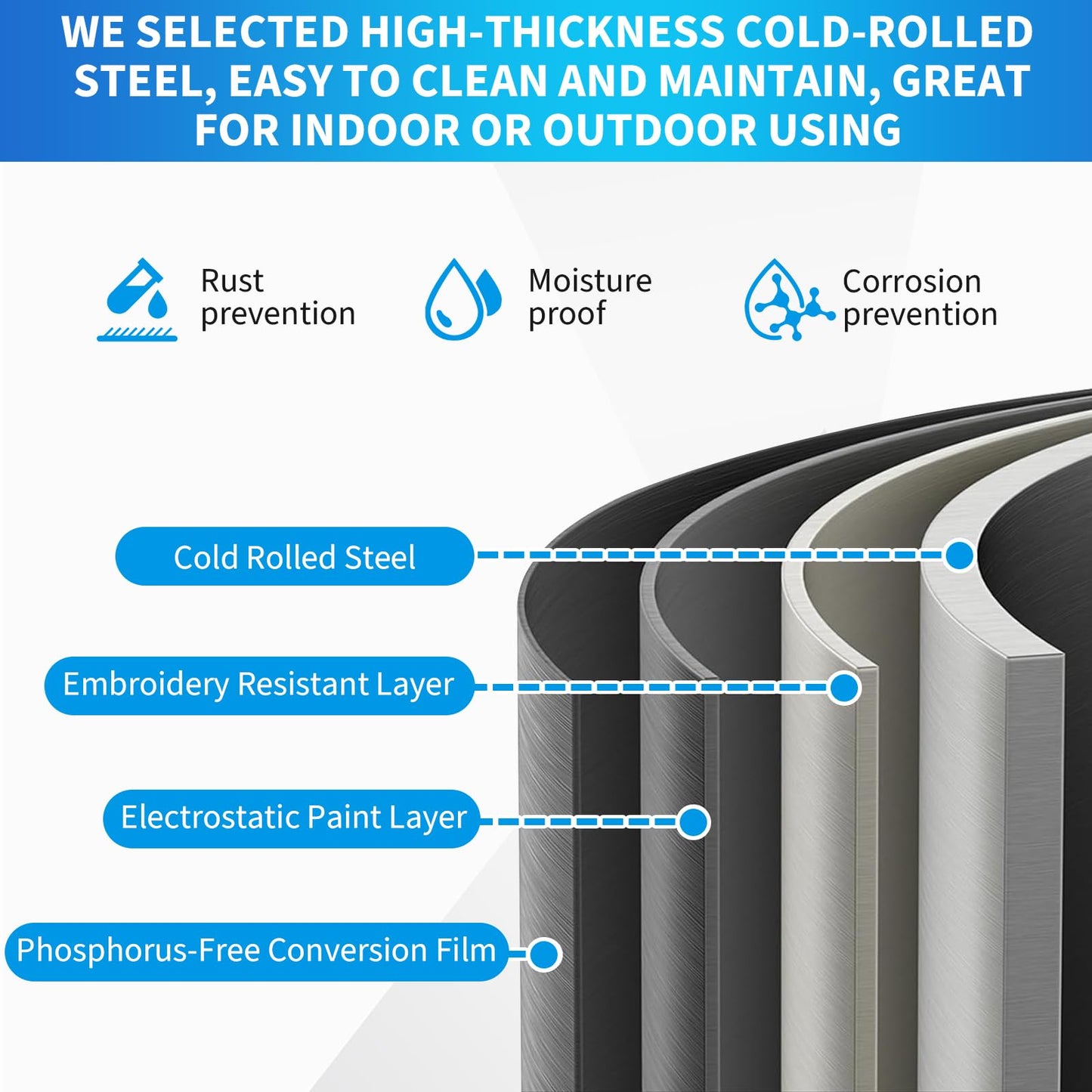 Garvee Metal Lockers for Employees 3 Doors, Office and Industrial Storage Cabinet, Double-Tier Metal Locker, Employee Metal Storage Unit, Suitable for Home, Office, Gym, School