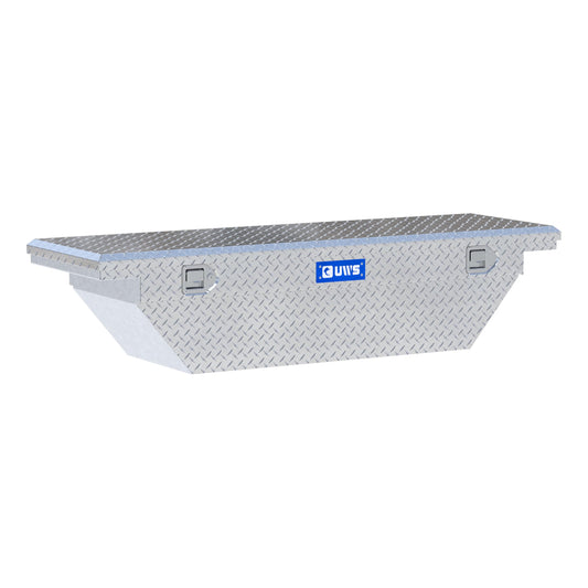 UWS EC10291 63-Inch Heavy-Wall Aluminum Angled Truck Tool Box with Low Profile, RigidCore Lid