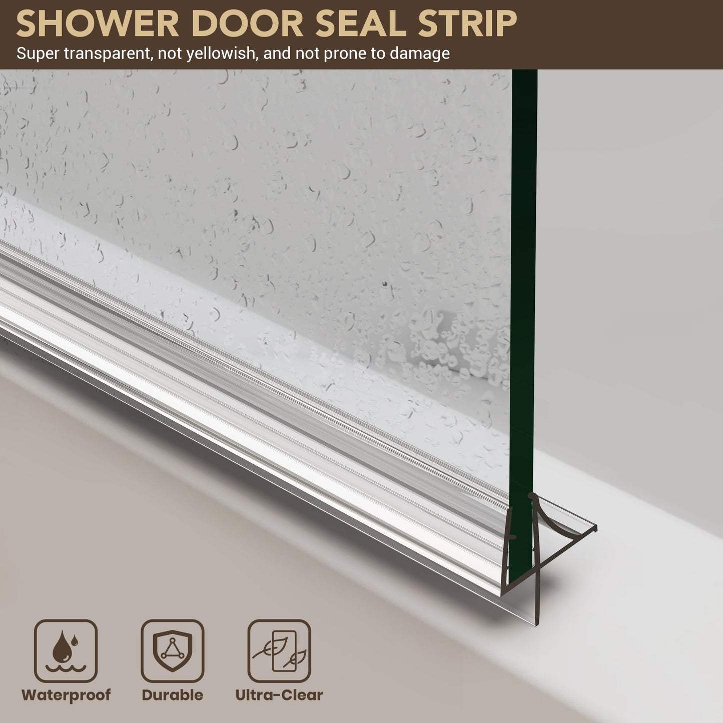 Bathtub Shower Door, 34" W x 58" H Hinged Bathtub Glass Door Semi-Frameless Bypass 1/4"(6mm) Tempered Glass Shower Door with Explosion-Proof Film Stainless Steel Matte Black