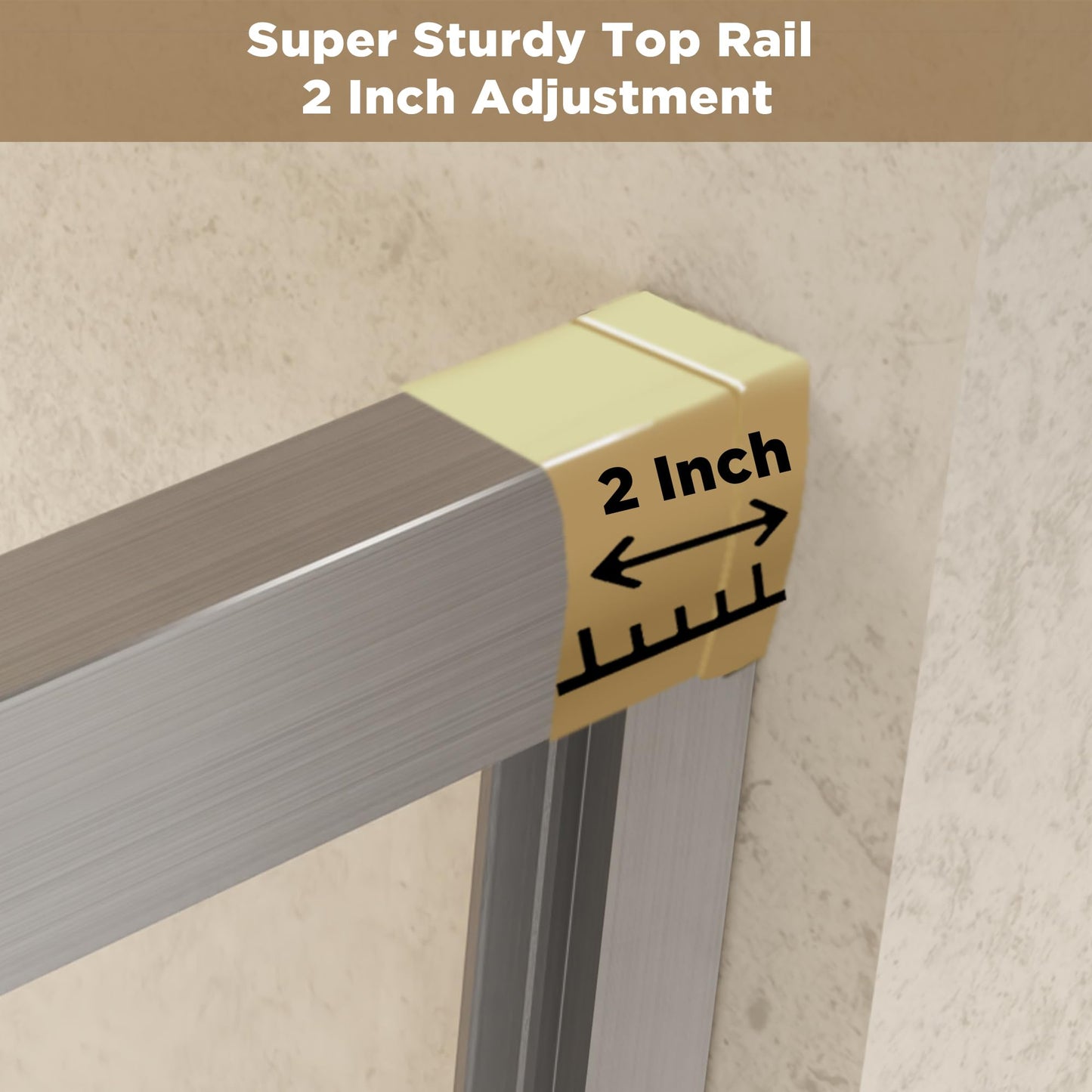 Favfurish 56-60"x 72" Shower Door,Aluminum Frame Double Sliding Shower Doors with 1/4 (6 mm) Tempered SCGG Glass,Explosion Proof Film,Stainless Steel Handle,2 inch Adjustment,Brushed Nickel