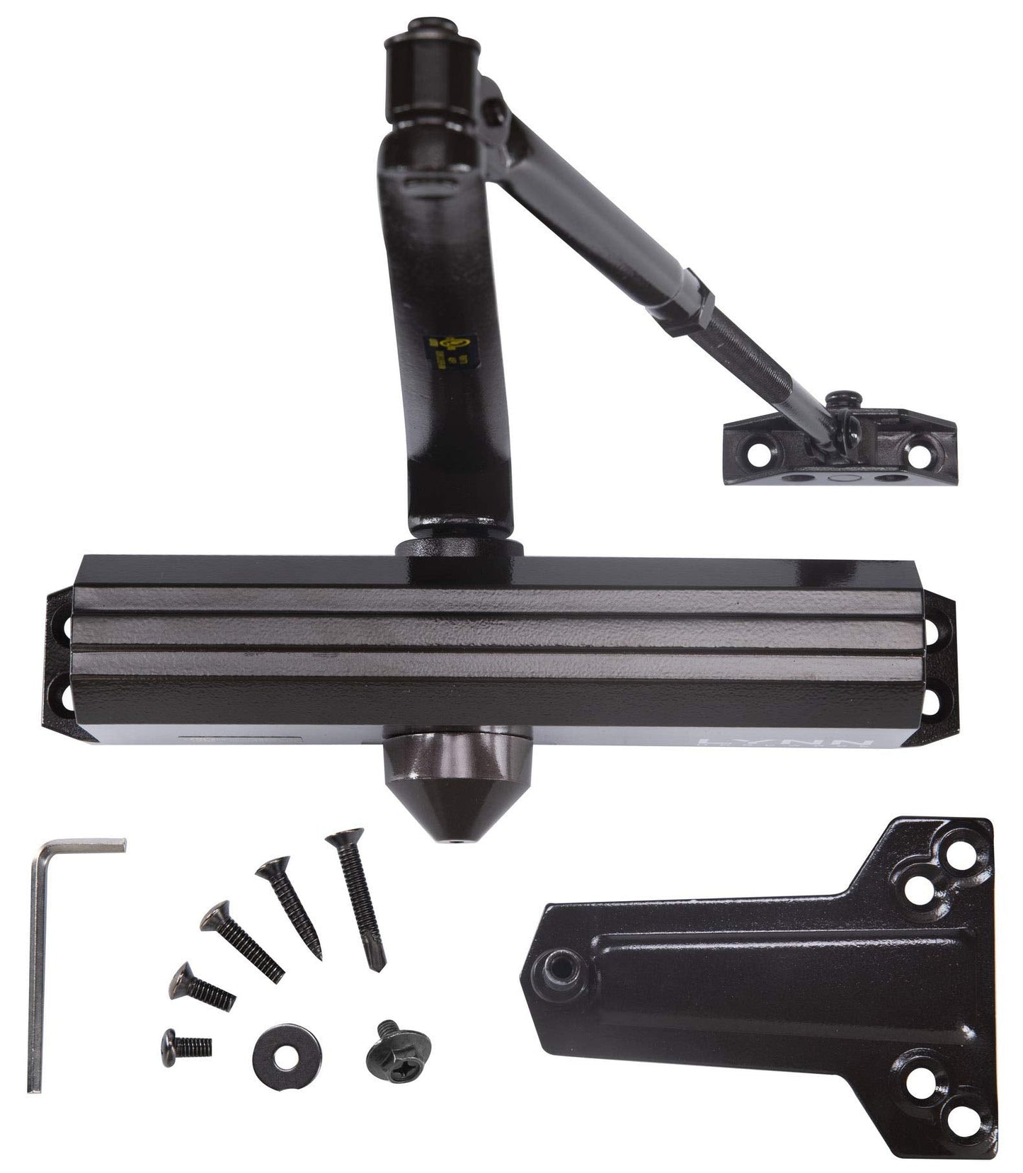 CLG HARDWARE Medium/Heavy Duty Commercial Door Closer DC7016 - Surface Mounted, Grade 1- ADA & UL 3 Hour Fire Rated, Adjustable Size 1-6 for Entrances & Aluminum Storefronts - US10B Dark Bronze