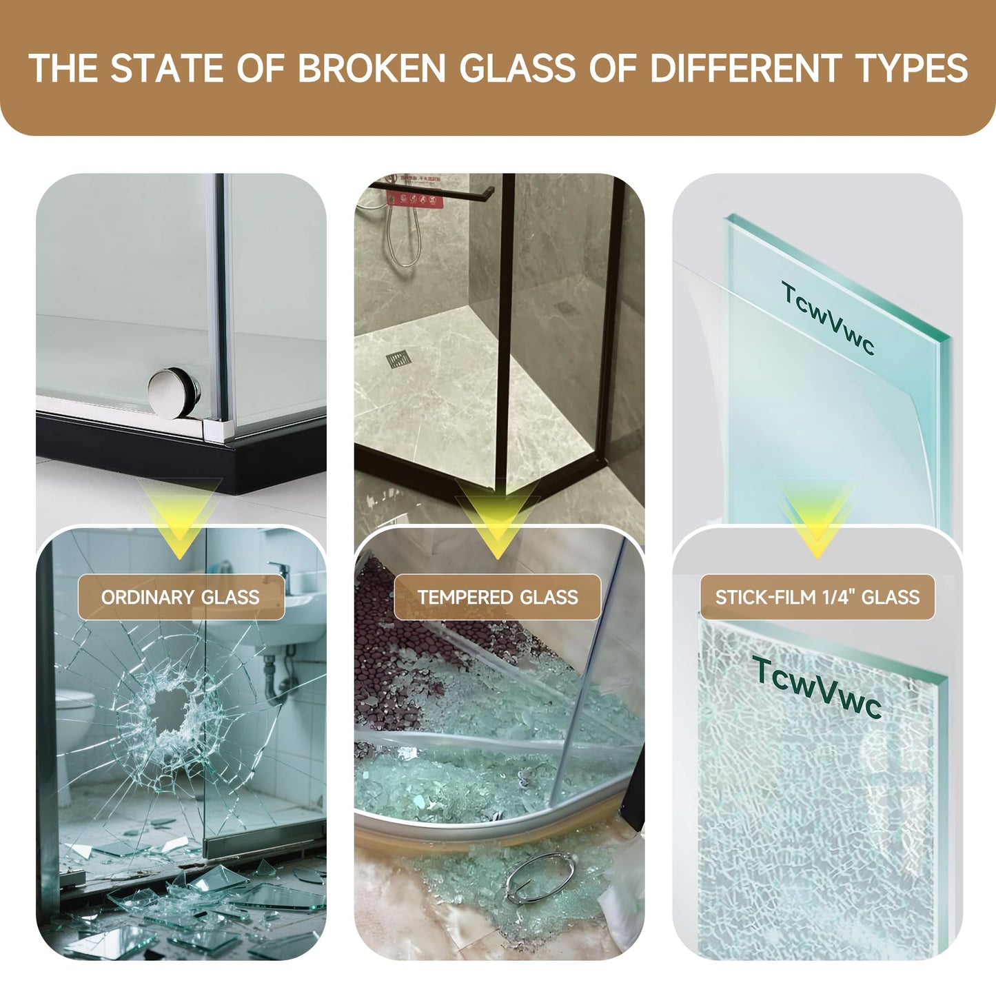 Shower Glass Panel Fixed Shower Screen, 36” W x 78” H 3/8” 10mm Single Frameless Shower Doors for Walk in Shower with Clear Tempered Glass Explosion-Proof Film for Bathroom, Matte Black Hardware