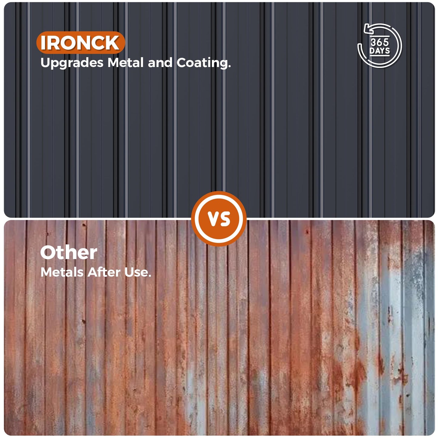 IRONCK 10x8FT Storage Shed, Outdoor Tool Shed with Lockable Doors and Breathable Vent, Outside Metal Garden Storage for Poolside, Backyard, Patio, Dark Blue