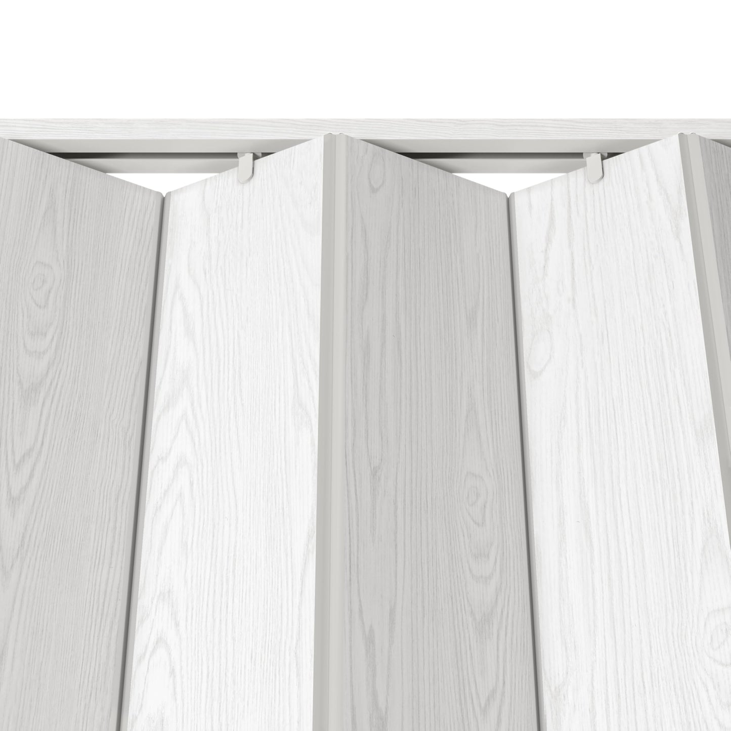 Techni Home Studio Series 48" W x 80" H PVC Foldable Accordion Door, Trimmable, Flexible Single Layer Panels, White Oak