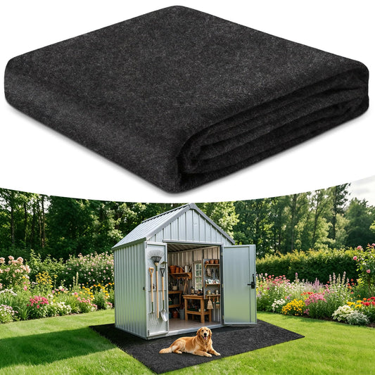 All-Weather Shed Floor Mat - for Outdoor Storage Shed and Shed with Floor, 2.5mm Thick Waterproof Design, Non-Slip, Long-Lasting Protection (5.2 * 3.2ft)