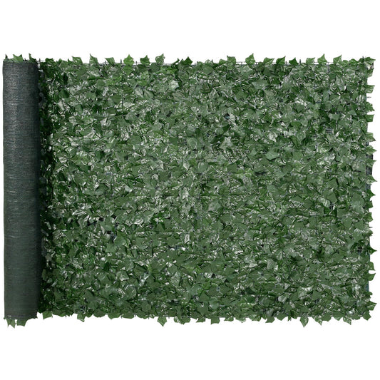 VEVOR Artificial Ivy Privacy Fence Screen, 59 x 118 in Faux Ivy Vine Leaf Hedges Fence, Greenery Privacy Fence with Mesh Cloth Backing, Green Wall Decoration for Outdoor Garden, Yard, Balcony