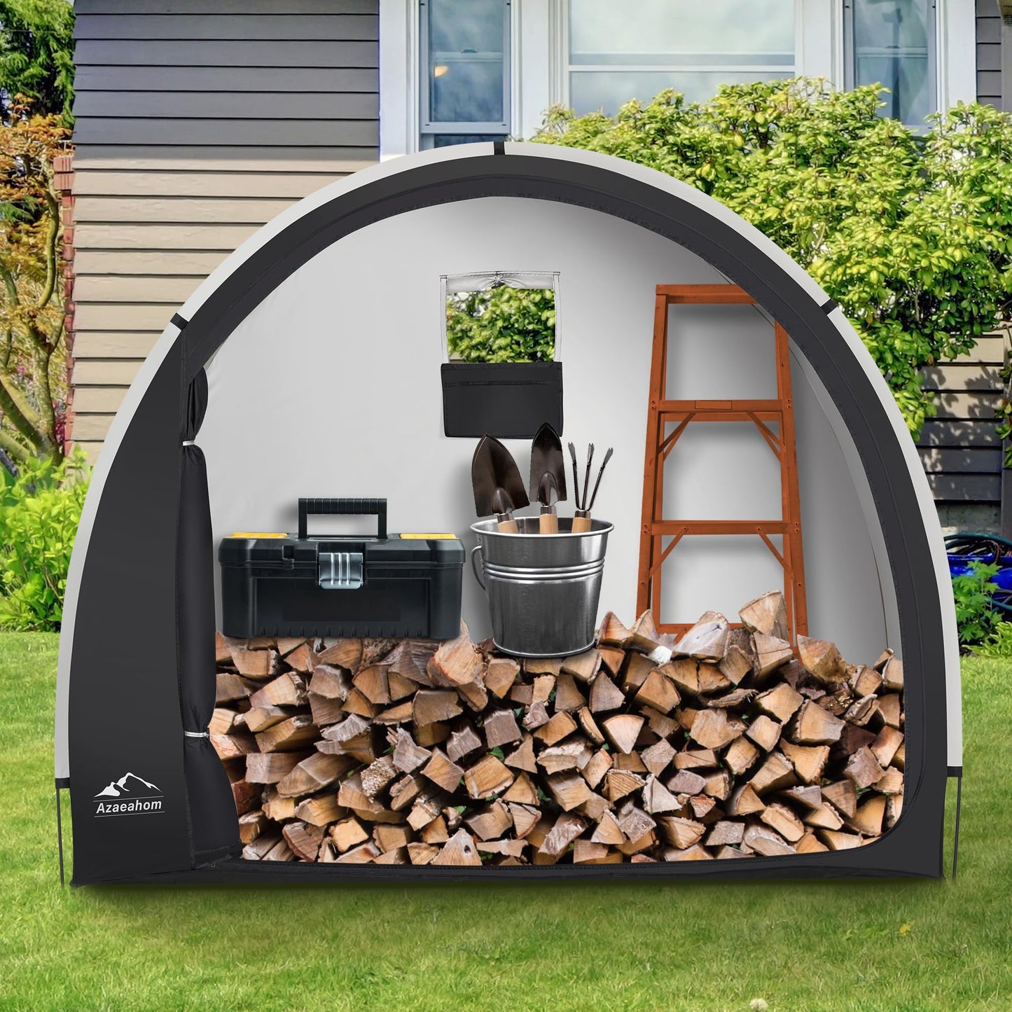 Bike Storage Shed Tent, Waterproof Outdoor Storage Shed for Bicycle, Easy Setup, Portable Storage Tent for Motorcycle,Garden Tools,Lawn Mower