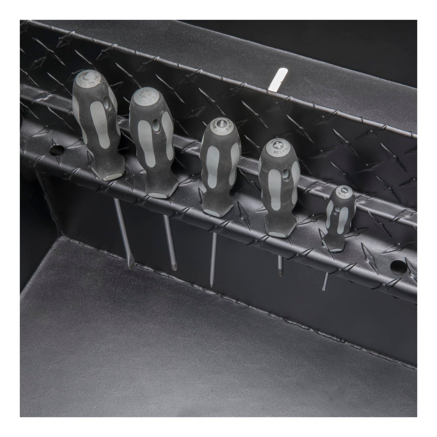 UWS EC10603 72-Inch Matte Black Heavy-Wall Aluminum Truck Tool Box with Low Profile, RigidCore Lid