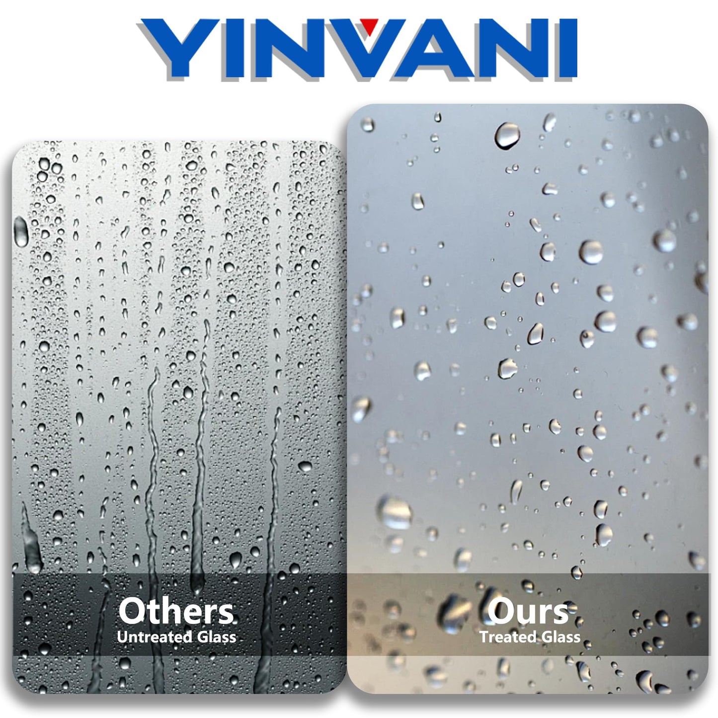 YINVANI Shower Door, 67-72" W x 76" H, SGCC-Certified 3/8" (10mm) Clear Tempered Glass, Frameless Double Sliding Shower Door, Stainless Steel Chrome Finish