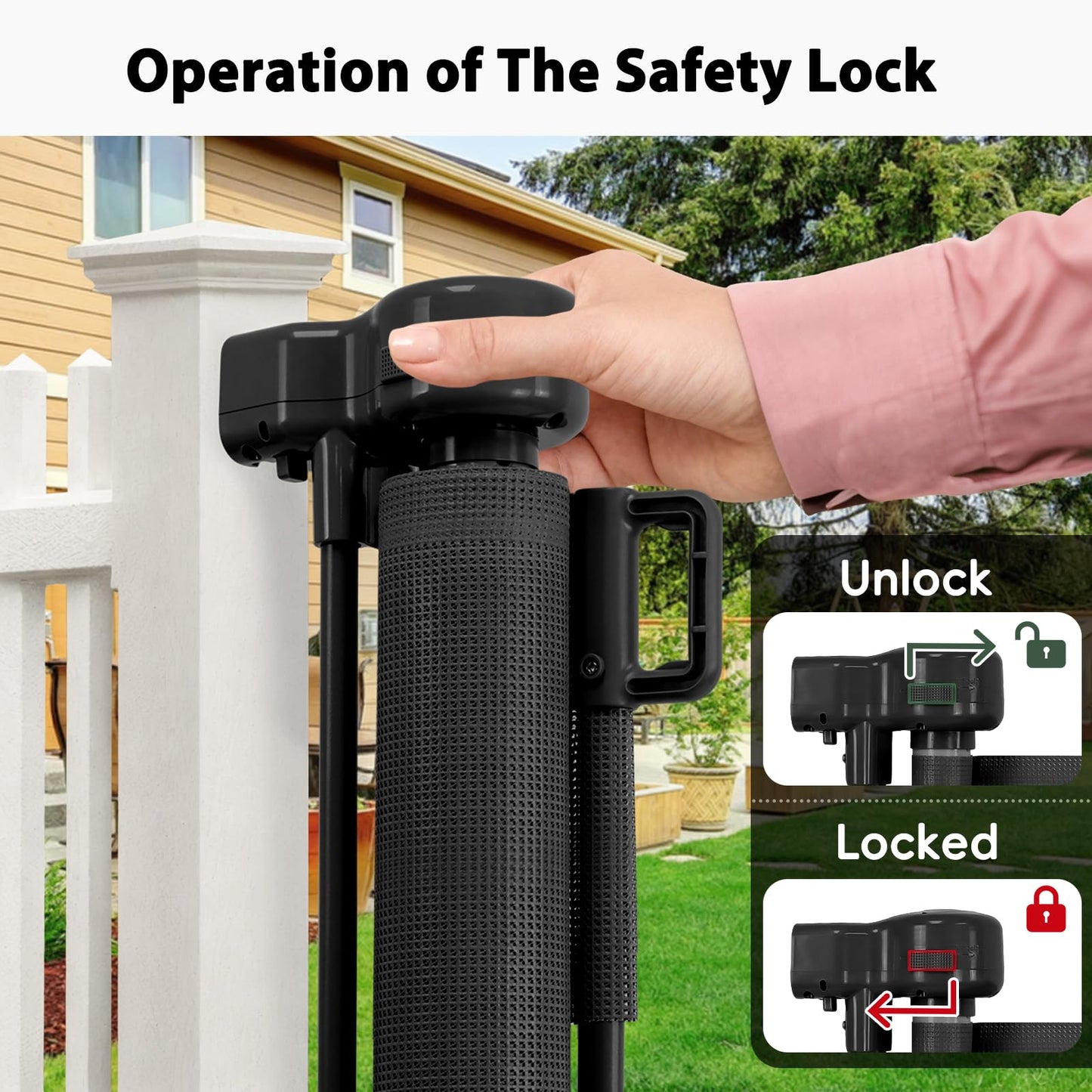 250" Reinforced Extra Wide Baby Gate Retractable Dog Gate, 21ft Extra Long Baby Gate Retractable Gates for Dogs, 48" Extra Tall Pet Gate Retractable Fence Outdoor Gate for Deck/Garage/Patio, Black