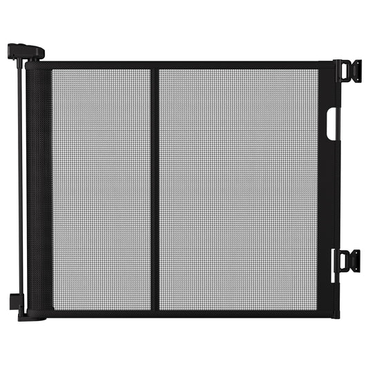 Colbabe 200 inches Extra Wide Retractable Baby Gate, 41.5 inches Tall Mesh Safety Gate for Oversized Openings, Living Rooms, Patios, Child & Pet Barrier for Indoor Outdoor Use, Black